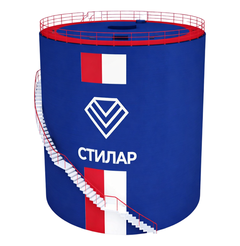 Цельносварной резервуар РВС для воды 200 м³ от завода-производителя